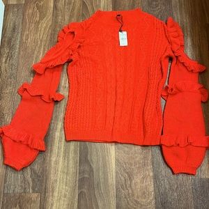 Express Cold Shoulder Cable Knitted Sweater!! New with Tags!!